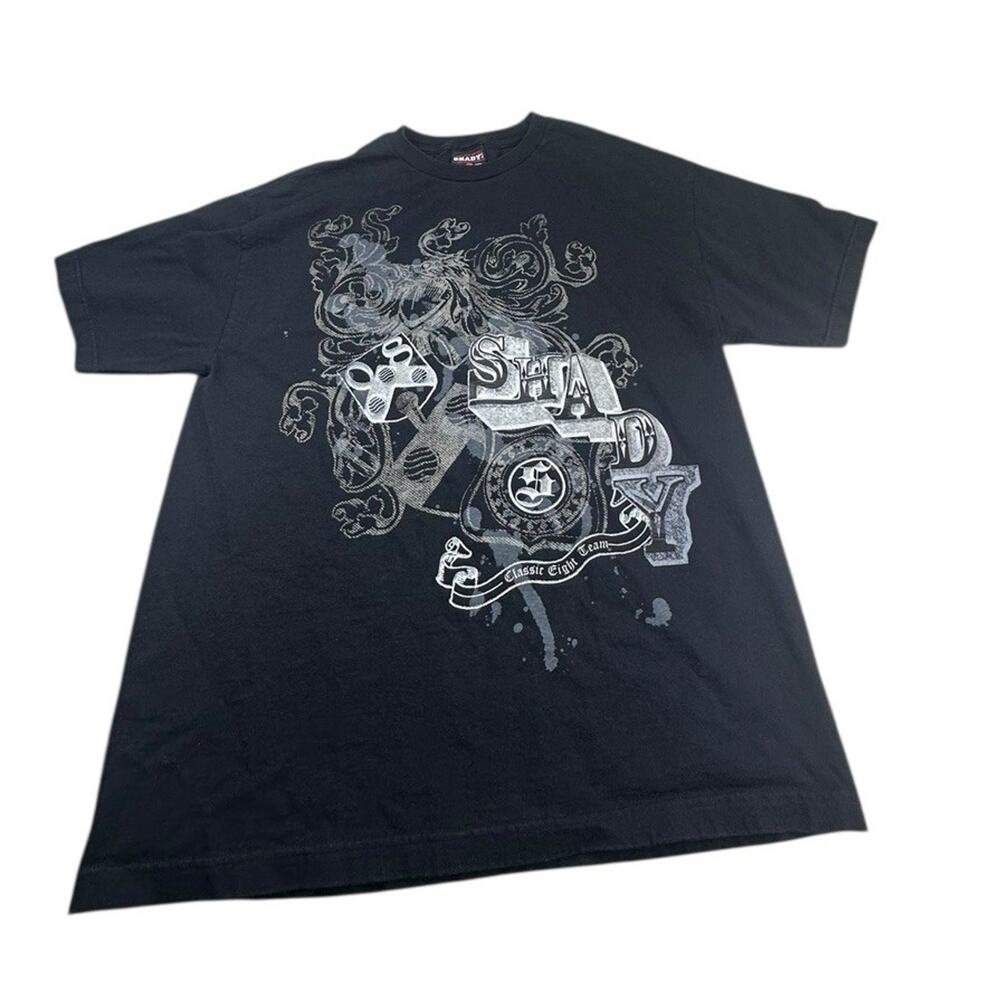 VINTAGE Y2K SHADY LTD EMINEM GRAPHIC T-SHIRT MENS LARGE BLACK 2000’S RAP HIP HOP